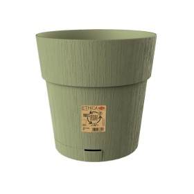 STEFANPLAST VASO IN PLASTICA ETHICA COLORE VERDE OLIVA cm. 30x29h.
