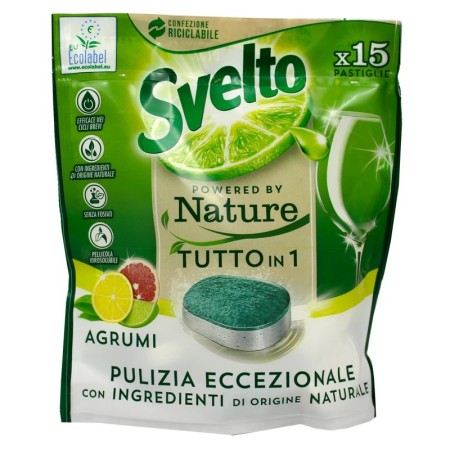 SVELTO TABS 15 LAVAGGI NATURE TUTTO IN 1 AGRUMI
