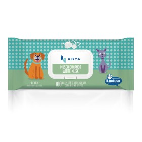 ARYA NEW SALVIETTE DETERGENTI PER CANI E GATTI MUSCHIO BIANCO 100 PZ