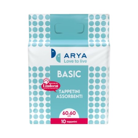 ARYA TAPPETINI ASSORBENTI PER CANI E GATTI 60x60 10 PZ