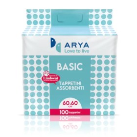 ARYA TAPPETINI ASSORBENTI PER CANI E GATTI 60x60 100 PZ BASIC