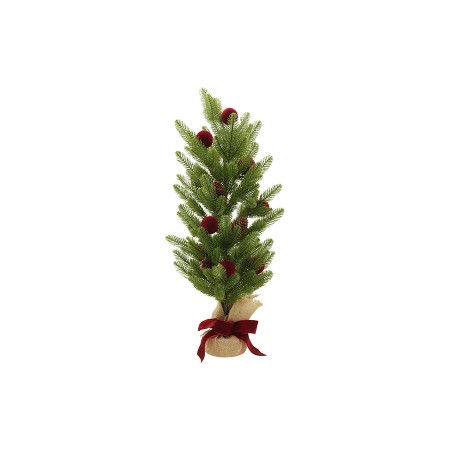 NATALUNA ALBERELLO DI NATALE CON DECORO PIGNE E SFERE CM. 80