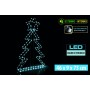 NATALUNA ALBERO 3D LUMINOSO LED BIANCO FREDDO PER INTERNO ED ESTERNO CM.  46x9x73 220V IP44