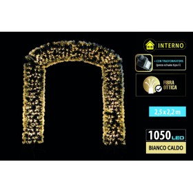 NATALUNA ARCO LUMINOSO PER INTERNO LUCE BIANCO CALDO CM. 2,5x2,2M