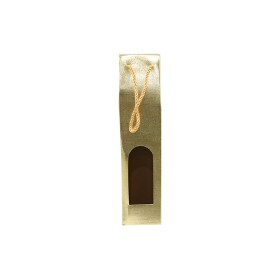 NATALUNA BISTA REGALO PORTABOTTIGLIA COLORE ORO CM. 9x9x38,5
