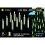 NATALUNA BOX 10Z CANDELE LED LUCE EFFETTO FIAMMA PER INTERNO CON CLIP PER ALBERO DI NATALE E TELECOMANDO CM. 11