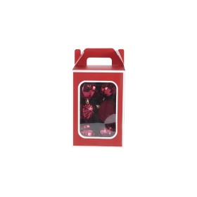 NATALUNA BOX 12 SFERE PALLINE DI NATALE DI COLORE BORDEAUX CM. 8
