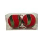 NATALUNA BOX 2SFERE 15CM M.83 ROSSO/VERDE