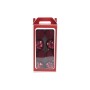 NATALUNA BOX 8 SFERE PALLINE DI NATALE DI COLORE BORDEAUX CM. 10