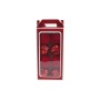 NATALUNA BOX 8 SFERE PALLINE DI NATALE DI COLORE ROSSO CM. 10