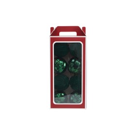 NATALUNA BOX 8 SFERE PALLINE DI NATALE DI COLORE VERDE CM. 10