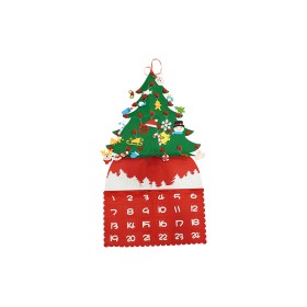 NATALUNA CALENDARIO DELL' AVVENTO A FORMA DI ALBERO DI NATALE CM. 95