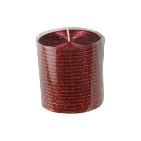 NATALUNA CANDELA 7,5X7,5CM M.6S2140 ROSSO