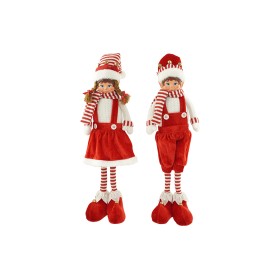 NATALUNA ELFO BOY&GIRL 73CM M.001 2ASS ROSSO/BIANCO