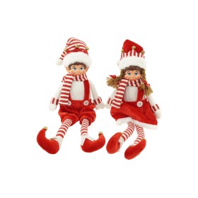 NATALUNA ELFO BOY&GIRL G/LU. 73CM M.002 2ASS ROSSO/BIA