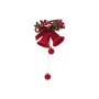 NATALUNA FUORI PORTA NATALIZIO A CAMPANE E SFERE COLORE ROSSO VELLUTATO