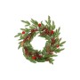 NATALUNA GHIRLANDA BACCHE E SFERE VELL.60CM M.047 ROSSA