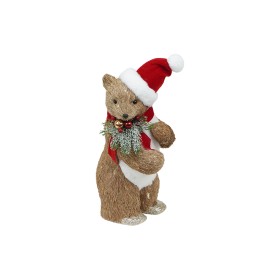 NATALUNA ORSO DECORO NATALE AL NATURALE CM. 16x20x55