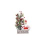 NATALUNA PIANTINA DECORO NATALE CON BABBO NATALE CM. 25x45