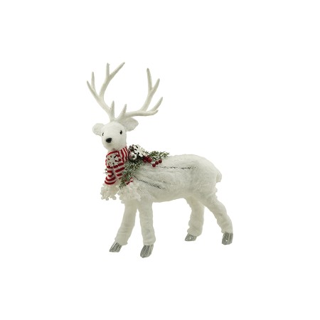 NATALUNA RENNA DI NATALE CON LED 50X57CM