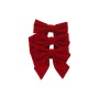 NATALUNA SET 3 FIOCCHI VELLUTO D.T 16X22CM ROSSO