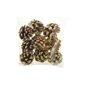 NATALUNA SET 9 PIGNE PER DECORAZIONE M.828 ORO