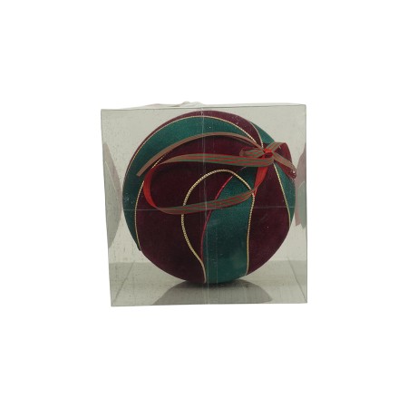 NATALUNA SFERA 20CM M.83 BORDO/VERDE