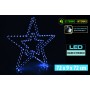 NATALUNA STELLA 3D LUMINOSA LED BIANCO FREDDO PER INTERNO ED ESTERNO CM. 75x9x72CM 220V IP44