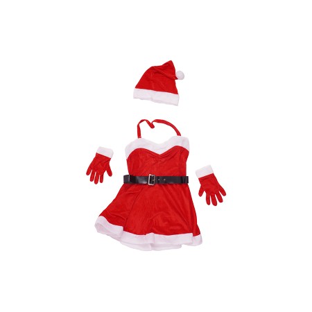 NATALUNA VESTITO DI BABBO NATALE PER DONNA M.X008 COLORE ROSSO CM. 68