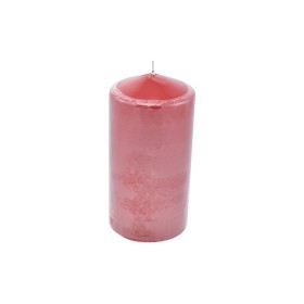 NATALUNA CANDELA PILLAR COLORE ROSSO LACCATO CM. 10x20h.