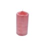 NATALUNA CANDELA PILLAR COLORE ROSSO LACCATO CM. 10x20h.