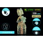 NATALUNA PILA LUMINOSA 350 LED ORO PER USO INTERNO ED ESTERNO 8 FUNZIONI CM. 25x25x76