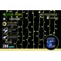 NATALUNA TENDA LUMINOSA 200 LED FLASH BIANCO  PER USO ESTERNO MT. 4x1