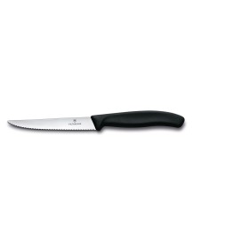 Victorinox Coltello da bistecca e pizza Gourmet Swiss Classic manico nero cm. 12