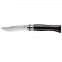 OPINEL KNIFE BLACK HORN INOX N. 8