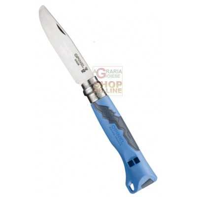 OPINEL KNIFE STAINLESS STEEL VRI N. 7 OUTDOOR JUNIOR BLUE COLOR