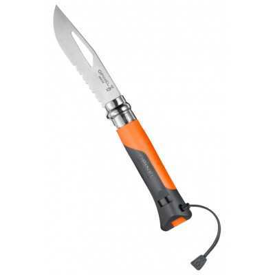 OPINEL KNIFE IN STAINLESS STEEL VRI N. 8 OUTDOOR COLOR ORANGE