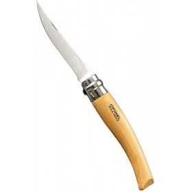 OPINEL KNIFE STAINLESS EFFILES N. 8 HETRE BEECH HANDLE