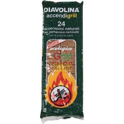 DIAVOLINA ACCENDIFUOCO ECOLOGICA 24 CUBETTI 