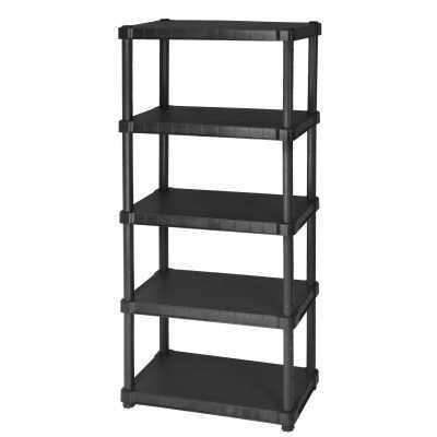 DIMAPLAST SHELF IN SHOCK RESIN WITH 5 SHELVES HELIOS BLACK cm.