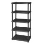 DIMAPLAST SHELF IN SHOCK RESIN WITH 5 SHELVES HELIOS BLACK cm.