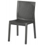 DIMAPLAST CHAIR IN RHATTAN PANAREA RESIN ANTHRACITE COLOR