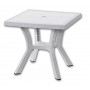 DIMAPLAST RESIN TABLE RIGOLETTO ELITTE WHITE cm. 60x60x70h.