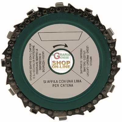 CROWN DISC FOR WOOD WITH CHAINSAW MM. 230