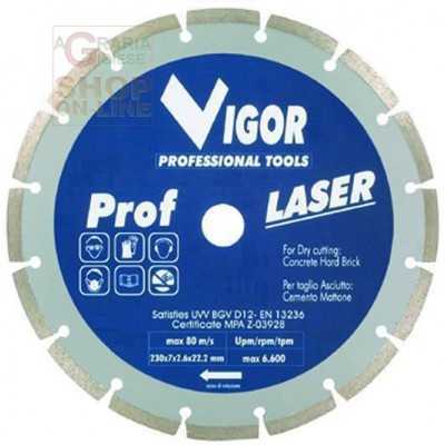 DISCO DIAMANTATO A SETTORE PROF-LAS SENZA FLANGIA DIAM. MM. 230 