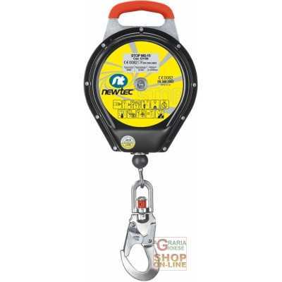 FALL ARREST DEVICE WITH AUTOMATIC RECALL 15 MT STEEL CABLE