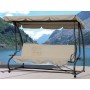 ROCKING MOD. 3-SEATER SOFA QUICK RELEASE PAINTED STEEL STRUCTURE