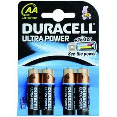 DURACELL ULTRA-POWER ALK FLEECE. 4 PIECES STILO AA 1500