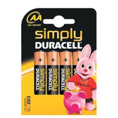 DURACELL SIMPLY STILO BL BATTERIES PCS. 4