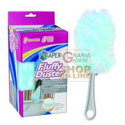 DUSTER SPOLVERINI FLUFFY MANICATO CON 5 PANNI 